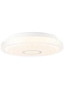Brilliant Deckenleuchte "Adria", wei&szlig; (wei&szlig;, chrom), 1, &Oslash; 30cm H: 7,5cm, 1 Stk., Leuchten, LED Wand- und Deckenlampe 30cm wei&szlig;/chrom, Deckenleuchte