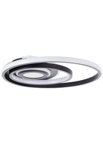 Brilliant LED Deckenleuchte "Opame", schwarz, &Oslash; 40cm H: 5cm, 1 Stk., Leuchten, &Oslash; 41 cm, 4400 lm, dimmbar, 3000-6500 K, Fernbedienung, Metall, schwarz, LED Deckenleuchte