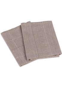 G&ouml;zze Geschirrtuch G&Ouml;ZZE "Geschirrt&uuml;cher, Des. 60054", grau (taupe), B:50cm L:70cm, 100% Baumwolle, Geschirrt&uuml;cher, Geschirrtuch, aus 100% Baumwolle, jacquard gewebt