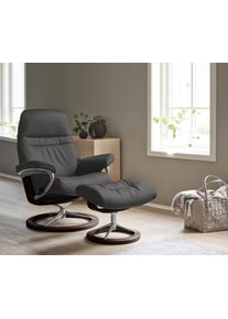Relaxsessel stressless "Sunrise", grau (rock paloma), B:92cm H:105cm T:80cm, Leder BATICK: BATICK ist ein leicht korrigiertes, durchgef&auml;rbtes und genarbtes M&ouml;belleder, bei dem die meisten Unebenheiten und Spuren in der Regel entfernt wurden.;Leder PALOMA: PALOMA ist ein durchgef&auml;rbtes Semianilin-M&ouml;belleder mit nat&uuml;rlicher Narbung.;ROHLEDER Stoff Q2 FARON: Ein fester zuverl&auml;ssiger Boucl&eacute; mit einem 