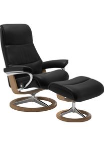 Relaxsessel stressless "View", schwarz (schwarz batick), B:78cm H:108cm T:78cm, Leder BATICK: BATICK ist ein leicht korrigiertes, durchgef&auml;rbtes und genarbtes M&ouml;belleder, bei dem die meisten Unebenheiten und Spuren in der Regel entfernt wurden.;Leder PALOMA: PALOMA ist ein durchgef&auml;rbtes Semianilin-M&ouml;belleder mit nat&uuml;rlicher Narbung.;ROHLEDER Stoff Q2 FARON: Ein fester zuverl&auml;ssiger Boucl&eacute; mit ein