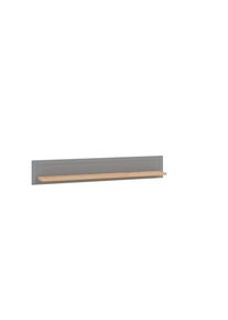 Wandregal Home Affaire "Valencia", grau (artisan eiche, grau mat), B:146cm H:24cm T:19,5cm, Regale, Wandregal