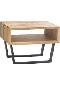 Nachttisch Hasena "Jose", braun (eiche bianco, ge&ouml;lt), B:50cm H:36cm T:41cm, Tische, Nachttisch