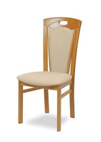 Esszimmerstuhl Home Affaire "FERDI Made in Italy, Massivholz", beige (buche, beige, buche natur, beige), B:48cm H:100cm T:57cm, Massivholz, St&uuml;hle, Esszimmerstuhl, Bezug Feinstruktur (wasser- und fleckabweisend) oder Struktur