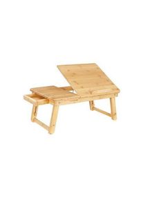 Boxxx Laptoptisch, Naturfarben, Hellbraun, Holz, Bambus, 1 Schublade(n) Schubladen, rechteckig, 35x21-29x66-75 cm, h&ouml;henverstellbar, klappbar, Stauraum, Holzm&ouml;bel, Holztische, Schreibtische Holz, Schreibtische Holz