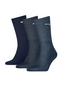 Sportsocken Puma "UNISEX LIGHT CREW SOCK", Herren, Gr. 43-46, blau (navy), Baumwollmischung, elastisch, Socken Sportsocken, Mit flacher Zehennaht