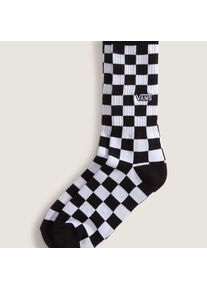 Socken Vans "CHECKERBOARD CREW", Damen, Gr. S (34,5/38), schwarz, wei&szlig;, Obermaterial: 80% Baumwolle, 16% Polyester, 2% Elasthan, 2% Nylon, Socken Socken