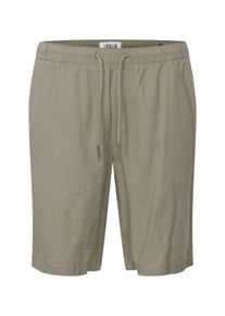 !Solid Shorts SOLID "Shorts SDAurelius", Herren, Gr. XL, N-Gr, gr&uuml;n (vetiver), Obermaterial: 58% Leinen LI. 42% Viskose CV., Hosen Shorts