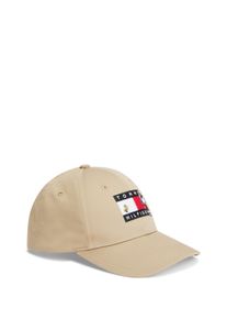 Baseball Cap Tommy Hilfiger "PEANUTS FLAG LOGO CAP", Damen, Gr. S/M, beige (camel), Web, Baumwolle, unifarben, Caps Baseball Cap, Regular fit mit gr&ouml;&szlig;enverstellbarem Verschluss
