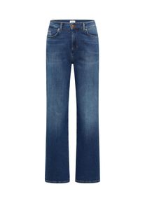 Weite Jeans Mustang "Damen Style Madison Wide", Damen, Gr. 32, L&auml;nge 34, 782 mittelblau, Denim/Jeans, 98% Baumwolle, 2% Elasthan, unifarben, weit, Jeans Weite Jeans