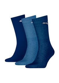 Sportsocken Puma "UNISEX LIGHT CREW SOCK", Herren, Gr. 39-42, blau (navy), Baumwollmischung, elastisch, Socken Sportsocken, Mit flacher Zehennaht