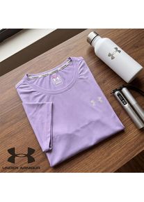 Under Armour Women's Ice Silk Quick Dry T-Shirt Cooling Silky Breathable Stretch Short Sleeve Fitness Workout Casual Summer