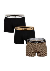 Verpakking van 3 heren katoenen elastische boxers met logo 50531701