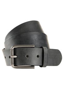 MAN'S WORLD Lederg&uuml;rtel MAN'S WORLD, Damen, Gr. 95, schwarz (grau used), Leder, Rindsleder, G&uuml;rtel Lederg&uuml;rtel