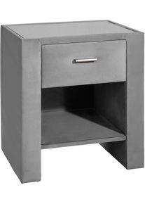 Nachttisch Home Affaire, grau, B:50cm H:61cm T:41cm, Tische, Nachttisch