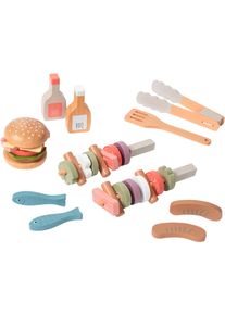 Spiellebensmittel Musterkind "BBQ-Set Capsicum", Kinder, bunt (natur, mehrfarbig), Holz, Kaufladensortimente Spiellebensmittel