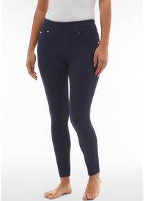 Shapingleggings Freddy "NOW SKINNY", Damen, Gr. XS (34), N-Gr, blau (schwarz sapphir), Web, Obermaterial: 81% Baumwolle, 19% Elasthan, lang, Hosen Shapingleggings, mit Lifting & Shaping Effekt