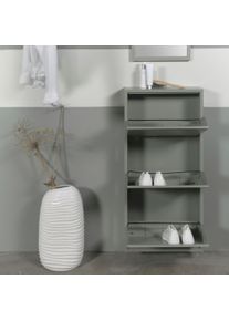 Schuhschrank SPINDER DESIGN "Billi", gr&uuml;n, B:50cm H:103cm T:15cm, Metall, Schr&auml;nke, Schuhschrank, Metall, Breite 50 cm