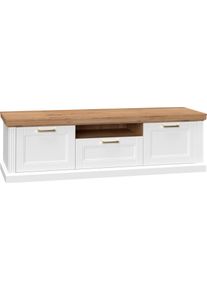 TV-Board OTTO HOME "Tara", wei&szlig; (wei&szlig; matt, pacific walnut), B:177cm H:52cm T:54cm, Holzwerkstoff, MDF, Sideboards, TV-Board, lackiert mit wasserbasiertem UV-Lack, mit Soft-Close-Funktion