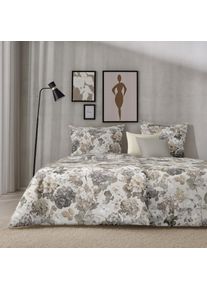 Bettw&auml;sche Apelt "Lutetia", taupe, grau, B/L: 135cm x 200cm, 1 Stk., 1 Stk., Satin (Bio-Baumwolle), B/L: 80cm x 80cm, 2, Satin (Bio-Baumwolle), Bezug: 100% Baumwolle, Bettw&auml;sche, Bettw&auml;sche, Bettw&auml;sche-Set mit Rei&szlig;verschluss, Baumwoll-Satin, Digitaldruck