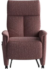 Sit & More TV-Sessel SIT & MORE "Cremona Comfort Plus", aubergine, B:87cm H:112cm T:89cm, 100% Polyester, Sessel, TV-Sessel, bis 200 Kg belastbar, mit Herz-Waage Funktion
