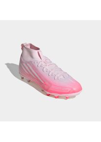 Fu&szlig;ballschuh adidas Performance "F50 SPARKFUSION LEAGUE FG/AG J", Kinder, Gr. 38,5, solar turbo, ftwr wei&szlig;, distilled pink, Synthetik, Textil, Schuhe Fu&szlig;ballschuh, f&uuml;r Rasen und Kunstrasenpl&auml;tze geeignet, f&uuml;r Jugendliche & Kinder