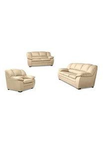 Polstergarnitur COTTA "3-2-Sessel", creme, H:88cm T:92cm, Sitzm&ouml;bel-Sets, Polstergarnitur, Sessel, 2-Sitzer, 2,5-Sitzer, hohe R&uuml;ckenlehne
