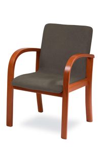 Esszimmersessel Home Affaire "LINA707", grau (kirschbaum, elephant), B:60cm H:85cm T:50cm, 100% Polyester, Sessel, Esszimmersessel, Extra-confort, Fleckenabweisendes Gewebe, Massivholz