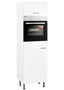 Backofen/K&uuml;hlumbauschrank Optifit "Elga", wei&szlig; (wei&szlig;, wei&szlig;), B:60cm H:211,8cm T:58,4cm, Holzwerkstoff, Schr&auml;nke, Backofen/K&uuml;hlumbauschrank, mit Soft-Close-Funktion, h&ouml;henverstellbaren F&uuml;&szlig;en, Breite 60 cm