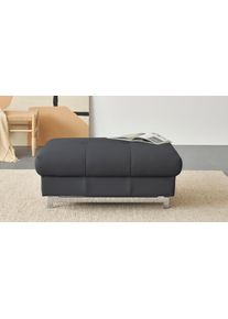 Hocker COTTA, braun (fango), Hocker, B/H/T: 100cm x 46cm x 65cm, Leder PAMPAS, 100% Echtleder, Hocker, mit edlen Metallf&uuml;&szlig;en, B:100cm H:46cm T:65cm