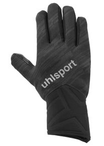 Multisporthandschuhe Uhlsport "Spielerhandschuh NITROTEC Kids", Kinder, Gr. 6, schwarz (schwarz, anthra), Obermaterial: 100% Polyester PES., Handschuhe Multisporthandschuhe
