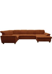 Wohnlandschaft OTTO HOME "Egedal", rost, B:352cm H:81cm T:214cm, 90% Polyester, 10% Nylon, Sofas, Wohnlandschaft