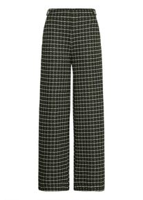 Stoffhose Ichi "Hose IHKATE", Damen, Gr. 3XL, N-Gr, gr&uuml;n (rifle gr&uuml;n check), Obermaterial: 91% Polyester PES. 8% Baumwolle CO. 1% Elasthan EL., Hosen Stoffhose