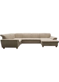 Wohnlandschaft OTTO HOME "Egedal", taupe, B:352cm H:81cm T:214cm, 90% Polyester, 10% Nylon, Sofas, Wohnlandschaft