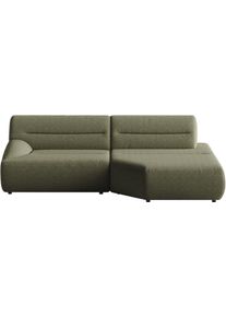 Sit & More Ecksofa SIT & MORE "Scrabble", olive, B:260cm H:80cm T:130cm, 100% Polyester, Sofas, Ecksofa, Modernes Design in verschiedenen Stoffarten
