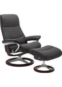 Relaxsessel stressless "View", grau (rock paloma), B:78cm H:108cm T:78cm, Leder BATICK: BATICK ist ein leicht korrigiertes, durchgef&auml;rbtes und genarbtes M&ouml;belleder, bei dem die meisten Unebenheiten und Spuren in der Regel entfernt wurden.;Leder PALOMA: PALOMA ist ein durchgef&auml;rbtes Semianilin-M&ouml;belleder mit nat&uuml;rlicher Narbung.;ROHLEDER Stoff Q2 FARON: Ein fester zuverl&auml;ssiger Boucl&eacute; mit einem str