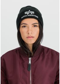 Skim&uuml;tze Alpha Industries "3D Beanie", Herren, Gr. onesize, schwarz, silber, Obermaterial: 100% Polyacryl, M&uuml;tzen Skim&uuml;tze