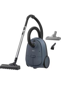 AEG Bodenstaubsauger "CLEAN 6000 (AB61C2&Ouml;KO/AB61C1WP/AB61C2DBS), hohe Saugleistung", blau (denim blau), B:44cm H:24cm T:31cm, Bodenstaubsauger, inkl. Zusatzd&uuml;sen, 65 % Recyclingkunststoff, Bodenstaubsauger