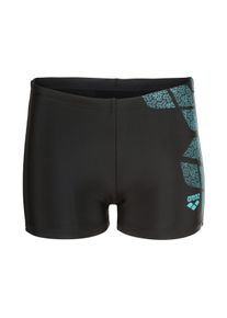 Badehose arena "B arena KIKKO SWIM SHORT", Jungen, Gr. 152 (146), N-Gr, schwarz (schwarz, water), Obermaterial: 80% Polyamid, 20% Elasthan, Badehosen Badehose