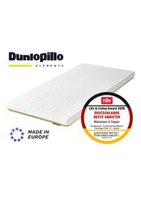 Topper Dunlopillo "Elements, Premium Viscotopper 90x200 & 140x200 cm", wei&szlig;, B:180cm H:7cm L:200cm, Polyester, Topper, Topper, Matratzentopper Made in EU Geeignet f&uuml;r Boxspringbetten