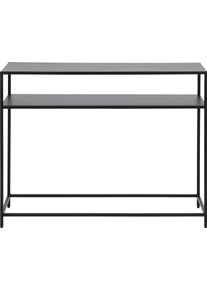 Konsolentisch ACTONA GROUP "New York", schwarz (schwarz, schwarz), B:100cm H:79cm T:35cm, Tische, Konsolentisch, mit Metallgestell in gradliniger Optik, H&ouml;he 79 cm, Breite 100 cm