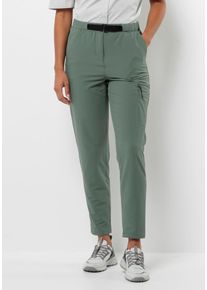 Trekkinghose Jack Wolfskin "WANDERMOOD PANTS W", Damen, Gr. 34, Normalgr&ouml;&szlig;en, gr&uuml;n (hedge, gr&uuml;n), OBERSTOFF: 90% POLYAMID, 10% ELASTHAN. Futter: 100% POLYESTER, Hosen Trekkinghose
