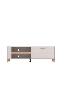 TV-Board Home Affaire "Sheffield TV-Bank, TV-Schrank, TV-Lowboard, TV-M&ouml;bel, Breite 157 cm", kashcmir, B:157cm H:52cm T:40cm, Holzwerkstoff, MDF, Sideboards, TV-Board, Klappt&uuml;r, 2D-beschichtetes MDF-Profil, Hei&szlig;pr&auml;gedetails