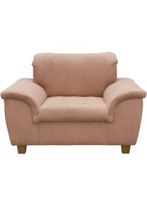 Sessel OTTO HOME "Egedal Sitzbreite 58 cm, Holzf&uuml;&szlig;e", rose, B:120cm H:81cm T:97cm, 90% Polyester, 10% Nylon, Sessel, Sessel, aus haustierfreundlichem Pet Friendly Cord