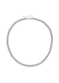 Perlenkette Smart Jewel "Kette mit Muschel-Perlen, Silber 925", grau, Halsketten, Damen, Silber 925 (Sterlingsilber), Perlenkette