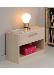 Nachtkonsole Parisot "Charly", braun (akaziefarben), B:44cm H:40cm T:28cm, Sideboards, Nachtkonsole