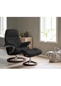 Relaxsessel stressless "Sunrise", schwarz (schwarz paloma), B:83cm H:105cm T:74cm, Leder BATICK: BATICK ist ein leicht korrigiertes, durchgef&auml;rbtes und genarbtes M&ouml;belleder, bei dem die meisten Unebenheiten und Spuren in der Regel entfernt wurden.;Leder PALOMA: PALOMA ist ein durchgef&auml;rbtes Semianilin-M&ouml;belleder mit nat&uuml;rlicher Narbung.;ROHLEDER Stoff Q2 FARON: Ein fester zuverl&auml;ssiger Boucl&eacute; mit 