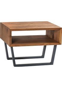 Nachttisch Hasena "Jose", braun (wildeiche natur, ge&ouml;lt), B:50cm H:36cm T:41cm, Tische, Nachttisch