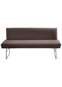 K+w Komfort & Wohnen Polsterbank K+W KOMFORT & WOHNEN, braun (dunkelbraun), B:172cm H:87cm T:65cm, Sitzb&auml;nke, Polsterbank, Spitzkissenoptik, Sitzsteppung, hoher Sitzkomfort, in 2 Gr&ouml;&szlig;en w&auml;hlbar