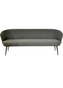 K+w Komfort & Wohnen Polsterbank K+W KOMFORT & WOHNEN "ZOOM", braun (schlamm 72), B:222cm H:87cm T:66cm, Sitzb&auml;nke, Polsterbank, 3-Sitzer Polsterbank mit dekorativen Keder